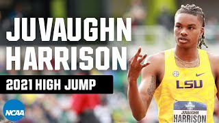 JuVaughn Harrisons 2021 NCAA high jump championship [upl. by Ettenowtna]