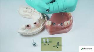 Prótesis atornillada unitaria o múltiple en implantes Bone Level Sistema Straumann SRA [upl. by Nygem]