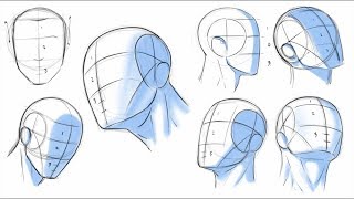 How to Draw Heads  Dividing it Into Thirds [upl. by Sybil]