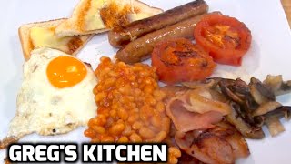 HOW TO MAKE A FULL ENGLISH BREAKFAST  Gregs Kitchen [upl. by Ykvir]