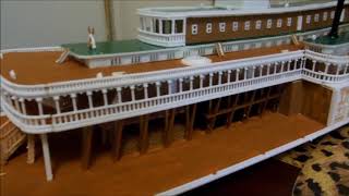 AMAZING Mississippi Steamboat Model Robt E Lee [upl. by Waldo]