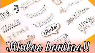 40 TÍTULOS BONITOS ✄ Barbs Arenas Art [upl. by Montano]