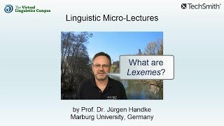 MOR020  Linguistic MicroLectures Lexemes [upl. by Baseler]