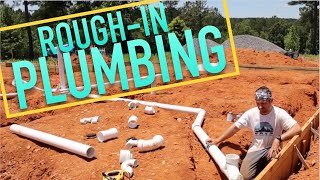 DIY RoughIn Plumbing for Slab Foundation  Couple installs plumbing for house build in country [upl. by Locke144]