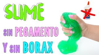 PROBANDO SLIME SIN PEGAMENTO Y SIN BORAX [upl. by Rraval]