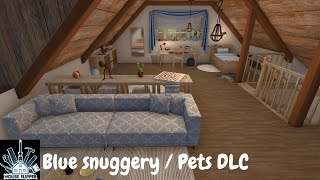 HOUSE FLIPPER  Blue snuggery  Pets DLC [upl. by Ycniuqal]