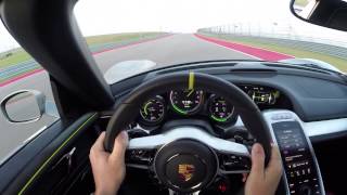 Porsche 918 Spyder Hot Lap with Patrick Long [upl. by Archy]