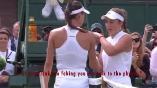 Ajla Tomljanović Argument With Jelena Ostapenko [upl. by Ardnekat]