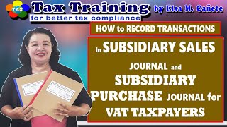 How to Record Transactions in Subsidiary Sales Journal and Subsidiary Purchase Journal [upl. by Richer]