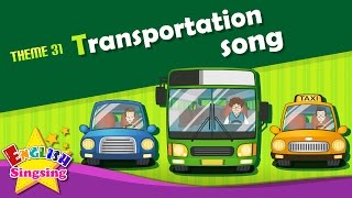 Theme 31 Transportation song  car bus taxi  The Wheels on the Bus  Learning English for Kids [upl. by Ramah]