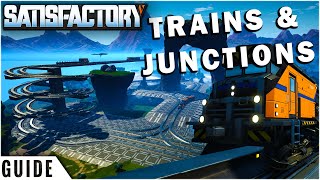 Satisfactory Trains amp Junctions Guide  Satisfactory Game [upl. by Novaelc]