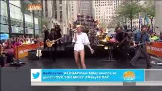 Miley Cyrus  Wrecking Ball Live on Today Show 2013 [upl. by Suiremed]