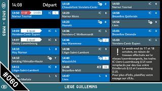 060 SNCB EMMA  Liège Guillemins  Luik Guillemins FR [upl. by Siwel]