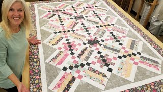 EASY ON POINT CRISS CROSS QUILT [upl. by Witcher]