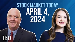 Stock Market Today April 4 2024 [upl. by Anneirda]