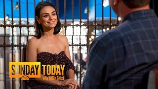 Mila Kunis Ashton Kutcher Urged Me To Take ‘The Spy Who Dumped Me’ Role  Sunday TODAY [upl. by Kella]