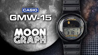 Casio Moon Graph GMW15  Animated moon phase watch with sunrise sunset and moon angle data [upl. by Anaitsirhc]