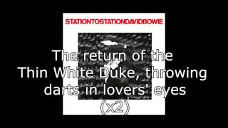 Station to Station  David Bowie  Lyrics [upl. by Lledner]