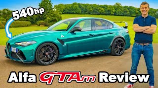 Alfa Romeo Giulia GTAm review  the ultimate performance saloon [upl. by Euqnom46]