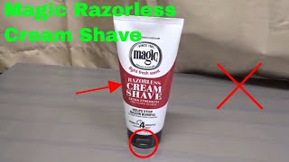 ✅ How To Use Magic Razorless Cream Shave Review [upl. by Swithbart531]