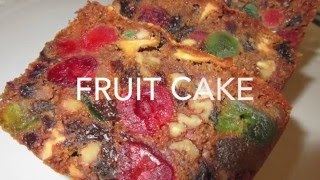 FRUIT CAKE  How to make FRUITCAKE Recipe [upl. by Devonne]