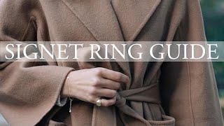 Complete Signet Ring Guide amp My Own Ring [upl. by Leirud833]