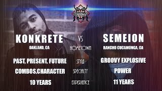 KBL Presents KONKRETE vs SEMEION [upl. by Lasala]