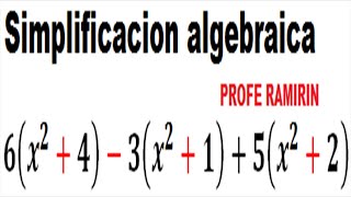 simplificación de expresiones algebraicas SUMA Y RESTA Ejemplo 1 [upl. by Anirec631]