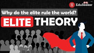 Elite Theory Power Elite Democratic Elitism  Pareto Mosca C Wright Mills Schumpeter Hindi [upl. by Ahsercel]