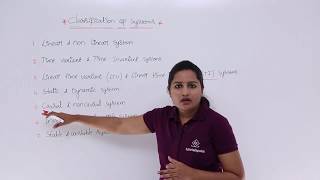 Signals amp Systems  Classification of a Systems [upl. by Hainahpez]