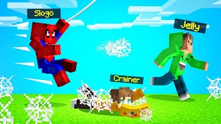 SPEEDRUNNERS vs SPIDERMAN In MINECRAFT [upl. by Kcyred]