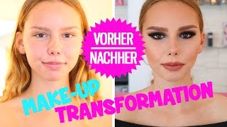 VorherNachher Makeup Transformation ♡ HANADIBEAUTY [upl. by Hsaniva]