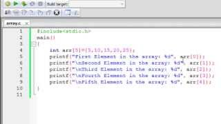 C Programming Tutorial  51 Introduction to Arrays [upl. by Refitsirhc]