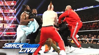 The Usos vs The Bar  Rap Battle SmackDown LIVE Dec 11 2018 [upl. by Pickar]