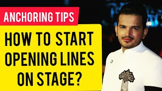 How to start Anchoring on Stage  Opening Lines for Anchor  Public Speaking Tips Online Education [upl. by Erusaert]