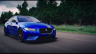 The Grand Tour  Jeremy Clarkson reviews the Jaguar XE SV Project 8 [upl. by Brunn]