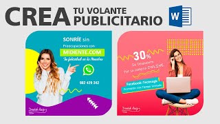 Volante Publicitario en Word [upl. by Aikimat688]