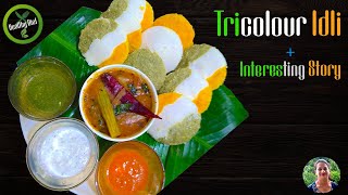 Tricolour Idli recipe without artificial food colour Independence day special  Story NITA GUPTA [upl. by Hgeilyak]