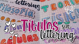 Títulos bonitos SIN LETTERING 🥳 [upl. by Anirrehs788]