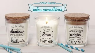 Cómo hacer velas aromáticas [upl. by Akinam126]