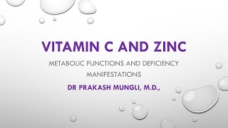 Vitamin C and Zinc Health Benefits [upl. by Nahk803]