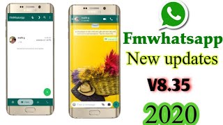 Fm whatsapp v835  how to update fmwhatsapp new version 835 fmwhatsapp latest updates 2020 [upl. by Hyrup462]