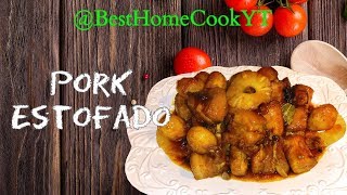 Pork Estofado  Ilonggo Estofado Recipe  Pinoy Cooking Abroad [upl. by Ayikaz]