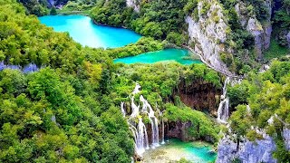 Croatias amazing PLITVICE Stunning view from drone [upl. by Engapmahc]