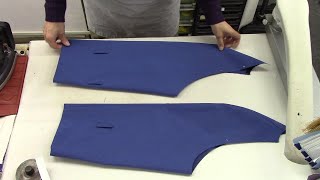 How to sew a raglan sleeve of a coat [upl. by Hanselka]