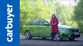 Skoda Octavia vRS Estate 2017 indepth review  Carbuyer [upl. by Lilahk]