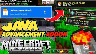 Advancements Addon For Mcpe 120 [upl. by Ainevuol]