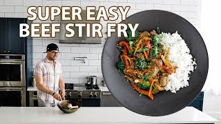 Easy Beef Stir Fry Recipe [upl. by Aekerly]