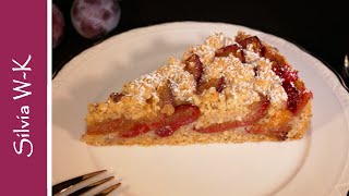 Zwetschgenkuchen mit Nussboden  NussStreusel  Pflaumenkuchen [upl. by Fine721]