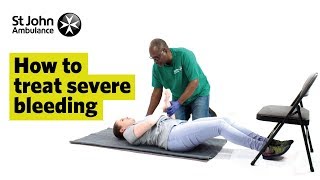 How to Treat Severe Bleeding  First Aid Training  St John Ambulance [upl. by Gurango]